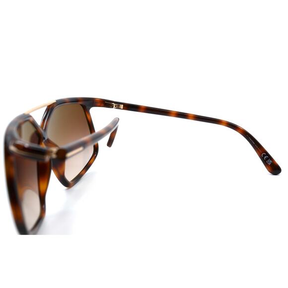 TOM FORD MERYL TF1038/S 52F HAVANA BROWN AUTHENTIC SUNGLASSES - Picture 10 of 14